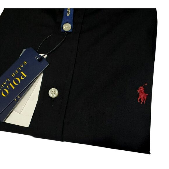 Polo Ralph Lauren Men's Black Slim-Fit Shirt SzS Cotton Stretch Long Sleeve NEW - Picture 5 of 6